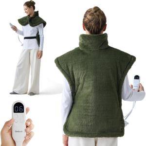 imageBedsure Heating Pad for Neck and Shoulders and Back  Birthday Gifts for Women Men Mom Mens FSA Eligible Items Electric Heated Pad for Full Body ETL Certified Extra Large 24quotx33quot Teal02  Dark Green