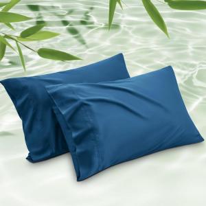 imageBedsure King Size Pillow Cases Set of 2 Cooling Pillow Cases King Rayon Derived from Bamboo Red Pillowcases Breathable ampamp Silky Soft Cool Bedding Pillow Covers with Envelope Closure 20x36 Inches14  Teal