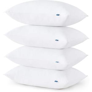 imageBedsure Soft Pillows Standard Size Set of 4  Standard Size Bed Pillows 4 Pack for Sleeping Soft and Supportive Hotel Quality Original Down Alternative Filling for Side Back SleepersSoft4PK