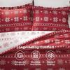 imageBedsure Christmas Comforter Set Queen  Christmas Bed Set with Festival Reindeer Pattern Soft Bedding for Holiday 3 Pieces 1 Reversible Reindeer Pattern Printed Comforter and 2 Pillow Shams02  Red Snowflake
