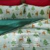 imageBedsure Christmas Comforter Set Queen  Christmas Bed Set with Festival Reindeer Pattern Soft Bedding for Holiday 3 Pieces 1 Reversible Reindeer Pattern Printed Comforter and 2 Pillow Shams04  Green Reindeer