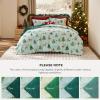 imageBedsure Christmas Comforter Set Queen  Christmas Bed Set with Festival Reindeer Pattern Soft Bedding for Holiday 3 Pieces 1 Reversible Reindeer Pattern Printed Comforter and 2 Pillow Shams04  Green Reindeer