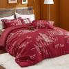 imageBedsure Christmas Comforter Set Queen  Christmas Bed Set with Festival Reindeer Pattern Soft Bedding for Holiday 3 Pieces 1 Reversible Reindeer Pattern Printed Comforter and 2 Pillow Shams06  Red Forest
