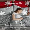 imageBedsure Fluffy Christmas Comforter Set Queen  Red Christmas Bedding with Candy Cane Warm Fleece Bed Sets for Winter 3 Pieces 1 Soft Plush Shaggy Comforter with 2 Pillowcases01  Grey