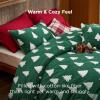 imageBedsure Fluffy Christmas Comforter Set Queen  Red Christmas Bedding with Candy Cane Warm Fleece Bed Sets for Winter 3 Pieces 1 Soft Plush Shaggy Comforter with 2 Pillowcases06  Green