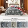 imageBedsure Fluffy Christmas Comforter Set Queen  Red Christmas Bedding with Candy Cane Warm Fleece Bed Sets for Winter 3 Pieces 1 Soft Plush Shaggy Comforter with 2 Pillowcases01  Grey