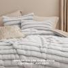 imageBedsure Fluffy Comforter Set Queen  Light Beige Faux Fur Queen Comforter Soft Shaggy Plush Bubble Bedding Comforter Sets Winter Warm Luxury Fuzzy Bed Set 3 Pieces 1 Comforter and 2 Pillowcases05  Khaki