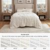 imageBedsure Fluffy Comforter Set Queen  Light Beige Faux Fur Queen Comforter Soft Shaggy Plush Bubble Bedding Comforter Sets Winter Warm Luxury Fuzzy Bed Set 3 Pieces 1 Comforter and 2 Pillowcases02  Coconut White