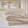 imageBedsure Queen Size Comforter Set  Beige Tufted Boho Bed Set Farmhouse Shabby Chic Embroidery Bedding for All Seasons 3 Pieces 1 Soft Jacquard Queen Comforter and 2 Pillow Shams01  Beige  Arch Jacquard