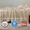 imageBedsure GentleSoft Queen Sheet Set Rayon Derived from Bamboo Cooling Sheets Breathable ampamp Soft Deep Pocket Up to 16 Inches Hotel Luxury Silky Bedding for Hot Sleepers Grey03  Beige