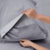 imageBedsure GentleSoft Queen Sheet Set Rayon Derived from Bamboo Cooling Sheets Breathable ampamp Soft Deep Pocket Up to 16 Inches Hotel Luxury Silky Bedding for Hot Sleepers Grey04  Silver Grey