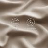imageBedsure GentleSoft Queen Sheet Set Rayon Derived from Bamboo Cooling Sheets Breathable ampamp Soft Deep Pocket Up to 16 Inches Hotel Luxury Silky Bedding for Hot Sleepers Grey17  Simply Taupe