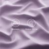 imageBedsure GentleSoft Queen Sheet Set Rayon Derived from Bamboo Cooling Sheets Breathable ampamp Soft Deep Pocket Up to 16 Inches Hotel Luxury Silky Bedding for Hot Sleepers Grey13  Lilac