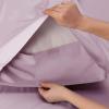imageBedsure GentleSoft Queen Sheet Set Rayon Derived from Bamboo Cooling Sheets Breathable ampamp Soft Deep Pocket Up to 16 Inches Hotel Luxury Silky Bedding for Hot Sleepers Grey16  Lavender
