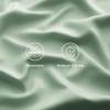 imageBedsure GentleSoft Queen Sheet Set Rayon Derived from Bamboo Cooling Sheets Breathable ampamp Soft Deep Pocket Up to 16 Inches Hotel Luxury Silky Bedding for Hot Sleepers Grey10  Sage Green