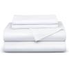 imageBedsure GentleSoft Queen Sheet Set Rayon Derived from Bamboo Cooling Sheets Breathable ampamp Soft Deep Pocket Up to 16 Inches Hotel Luxury Silky Bedding for Hot Sleepers Grey02  White