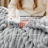 imageBedsure Sherpa Throw Blanket for Couch  Super Soft Cozy Fleece Thick Warm Blanket for Winter GentleSoft Plush ampamp Fluffy Throw Gift for Women Room Decor Grey 50x60 Inches03  Grey