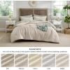 imageBedsure Waffle Comforter Set King Beige Soft Bedding Waffle Weave Bed Set 3 Pieces 1 Comforter 104quotx90quot and 2 Pillow Shams Cotton Shell and Polyester Lining for All Seasons07  Beige
