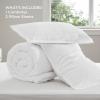 imageBedsure Waffle Comforter Set King Beige Soft Bedding Waffle Weave Bed Set 3 Pieces 1 Comforter 104quotx90quot and 2 Pillow Shams Cotton Shell and Polyester Lining for All Seasons11  White