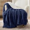 imageBedsure Sherpa Throw Blanket for Couch  Super Soft Cozy Fleece Thick Warm Blanket for Winter GentleSoft Plush ampamp Fluffy Throw Gift for Women Room Decor Grey 50x60 Inches05  Navy Blue