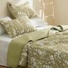 imageBedsure Floral Quilt Set Queen  Reversible Olive Green Botanical Quilt Bedding Set 3 Pieces Lightweight Bedspread Soft Microfiber Coverlet with 2 Pillow Shams for All Seasons 90quotx96quot13  Olive Green