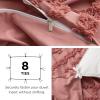 imageBedsure Pink Duvet Cover Queen Size with Bowknot Jacquard Design Soft and Elegant Boho Bedding Set Luxurious Craftsmanship for a Stylish BedroomIncludes 1 90quotx90quot Duvet Cover ampamp 2 Pillow Shams13  Light Pink  Elegant No Comforter