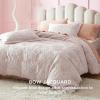 imageBedsure Pink Duvet Cover Queen Size with Bowknot Jacquard Design Soft and Elegant Boho Bedding Set Luxurious Craftsmanship for a Stylish BedroomIncludes 1 90quotx90quot Duvet Cover ampamp 2 Pillow Shams18  Pink  Bowknot