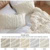 imageBedsure Pink Duvet Cover Queen Size with Bowknot Jacquard Design Soft and Elegant Boho Bedding Set Luxurious Craftsmanship for a Stylish BedroomIncludes 1 90quotx90quot Duvet Cover ampamp 2 Pillow Shams01  Beige  Elegant No Comforter
