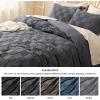 imageBedsure Pink Duvet Cover Queen Size with Bowknot Jacquard Design Soft and Elegant Boho Bedding Set Luxurious Craftsmanship for a Stylish BedroomIncludes 1 90quotx90quot Duvet Cover ampamp 2 Pillow Shams00  Dark Grey  Checkered No Comforter