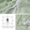 imageBedsure Pink Duvet Cover Queen Size with Bowknot Jacquard Design Soft and Elegant Boho Bedding Set Luxurious Craftsmanship for a Stylish BedroomIncludes 1 90quotx90quot Duvet Cover ampamp 2 Pillow Shams06  Light Green  Elegant No Comforter