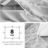 imageBedsure Pink Duvet Cover Queen Size with Bowknot Jacquard Design Soft and Elegant Boho Bedding Set Luxurious Craftsmanship for a Stylish BedroomIncludes 1 90quotx90quot Duvet Cover ampamp 2 Pillow Shams00  Light Grey  Elegant No Comforter
