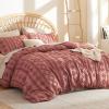 imageBedsure Pink Duvet Cover Queen Size with Bowknot Jacquard Design Soft and Elegant Boho Bedding Set Luxurious Craftsmanship for a Stylish BedroomIncludes 1 90quotx90quot Duvet Cover ampamp 2 Pillow Shams13  Light Pink  Elegant No Comforter
