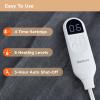 imageBedsure Wearable Heated Blanket with Foot Pocket  Electric Snuggle Blanket for Adult with Sleeves Winter Gifts for Mom Women Girlfriend Warm Sherpa Heating Throw Auto Shut Off 50 x 7118quot Cream08  Grey