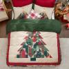 imageBedsure Christmas Duvet Cover Queen  Christmas Bedding Set Reversible Buffalo Check Printed Plaid Duvet Cover 3 Pieces Bedding Set with 2 Pillow Shams Queen Snowflake and Reindeer02  Christmas Tree No Comforter