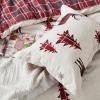 imageBedsure Christmas Duvet Cover Queen  Christmas Bedding Set Reversible Buffalo Check Printed Plaid Duvet Cover 3 Pieces Bedding Set with 2 Pillow Shams Queen Snowflake and Reindeer01  Reindeer No Comforter