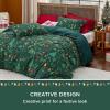 imageBedsure Christmas Duvet Cover Queen  Christmas Bedding Set Reversible Buffalo Check Printed Plaid Duvet Cover 3 Pieces Bedding Set with 2 Pillow Shams Queen Snowflake and Reindeer06  Christmas Gift No Comforter