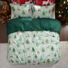 imageBedsure Christmas Duvet Cover Queen  Christmas Bedding Set Reversible Buffalo Check Printed Plaid Duvet Cover 3 Pieces Bedding Set with 2 Pillow Shams Queen Snowflake and Reindeer07 Christmas Tree and Reindeer No Comforter
