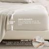 imageBedsure Deep Pocket Queen Sheets  6 Piece Prewashed UltraSoft Queen Sheet Set Fits Mattresses Up to 18 Inches Thick Breathable ampamp Secure Fit Hotel Luxury Bedding Light PinkLinen