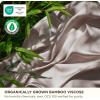 imageBedsure Organic Bamboo Viscose Sheets  OCS ampamp OekoTex 18 inch Deep Pockets Queen Sheet Set 100 Viscose Derived from Bamboo UltraSoft Breathable ampamp Cooling Bedsheets 4 Pieces Ivory03  Taupe