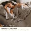imageBedsure Organic Bamboo Viscose Sheets  OCS ampamp OekoTex 18 inch Deep Pockets Queen Sheet Set 100 Viscose Derived from Bamboo UltraSoft Breathable ampamp Cooling Bedsheets 4 Pieces Ivory03  Taupe