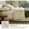 imageBedsure Organic Bamboo Viscose Sheets  OCS ampamp OekoTex 18 inch Deep Pockets Queen Sheet Set 100 Viscose Derived from Bamboo UltraSoft Breathable ampamp Cooling Bedsheets 4 Pieces Ivory02  Beige