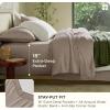 imageBedsure Organic Bamboo Viscose Sheets  OCS ampamp OekoTex 18 inch Deep Pockets Queen Sheet Set 100 Viscose Derived from Bamboo UltraSoft Breathable ampamp Cooling Bedsheets 4 Pieces Ivory03  Taupe