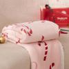 imageBedsure Christmas Throw Blanket for Couch  Christmas Decorations Gifts for Women Warm Sherpa Deer Throw Blanket Red 50quotx60quotCandy Pink