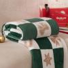 imageBedsure Christmas Throw Blanket for Couch  Christmas Decorations Gifts for Women Warm Sherpa Deer Throw Blanket Red 50quotx60quotCheckered Green