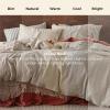 imageBedsure Linen Duvet Cover King Size  Linen Cotton Blend Bedding Set Soft ampamp Cozy 3 Pieces 1 Duvet Cover 104x90 Inches and 2 Pillowcases Natural Color Cooling Bedding Comforter Sold Separately01  Light Khaki No Comforter