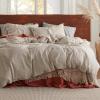 imageBedsure Linen Duvet Cover King Size  Linen Cotton Blend Bedding Set Soft ampamp Cozy 3 Pieces 1 Duvet Cover 104x90 Inches and 2 Pillowcases Natural Color Cooling Bedding Comforter Sold Separately32  Linen No Comforter