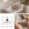 imageBedsure Linen Duvet Cover King Size  Linen Cotton Blend Bedding Set Soft ampamp Cozy 3 Pieces 1 Duvet Cover 104x90 Inches and 2 Pillowcases Natural Color Cooling Bedding Comforter Sold Separately32  Linen No Comforter