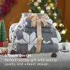 imageBedsure Fluffy Christmas Duvet Cover Set  Ultra Soft Plush Shaggy Comforter Cover Queen Size Warm Flannel Fleece Bed Sets for Winter 3 Pieces Gingerbread Man Pattern Green07  Grey Reindeer No Comforter