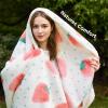 imageBedsure Cute Strawberry Decor Throw Blanket Pink for Kids  Soft Fleece Throw Home Decor for Girls Women Teens as Birthday Gifts GentleSoft Cozy Fruit Pattern Blankets for Couch Bed Camping 50x60Strawberry