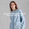 imageBedsure Flannel Pajamas for Women Set Winter Fuzzy Fleece Pajama Loungewear 2 Piece Soft Cozy Warm Sherpa SleepwearBlue